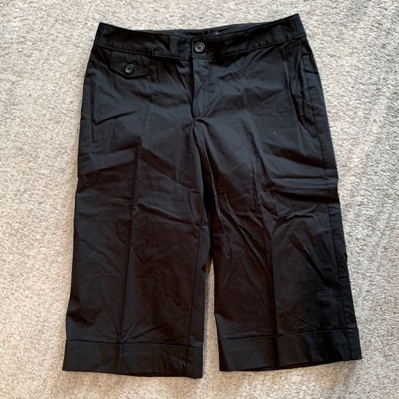Banana Republic Pants - Banana Republic Contoured Fit Black Culottes Women’s Stretch Pants NWT Size 8